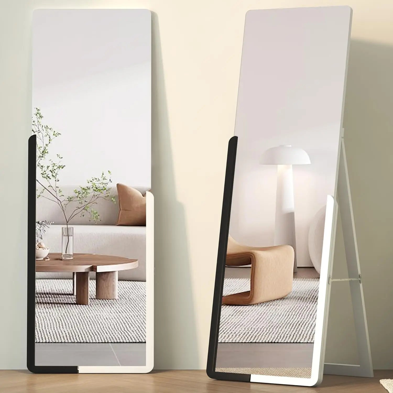 Full Length Floor Mirror, 63"x20" Standing Mirror, Full Body Mirror, Stand Up Mirror for Bedroom, Simple Modern Large